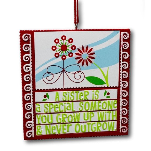 Hallmark Christmas Tree Ornament A Sister is a Special Someone - Picture 1 of 2